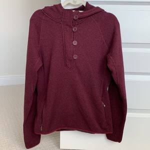 The NORTH FACE button up hooded fleece sz XL